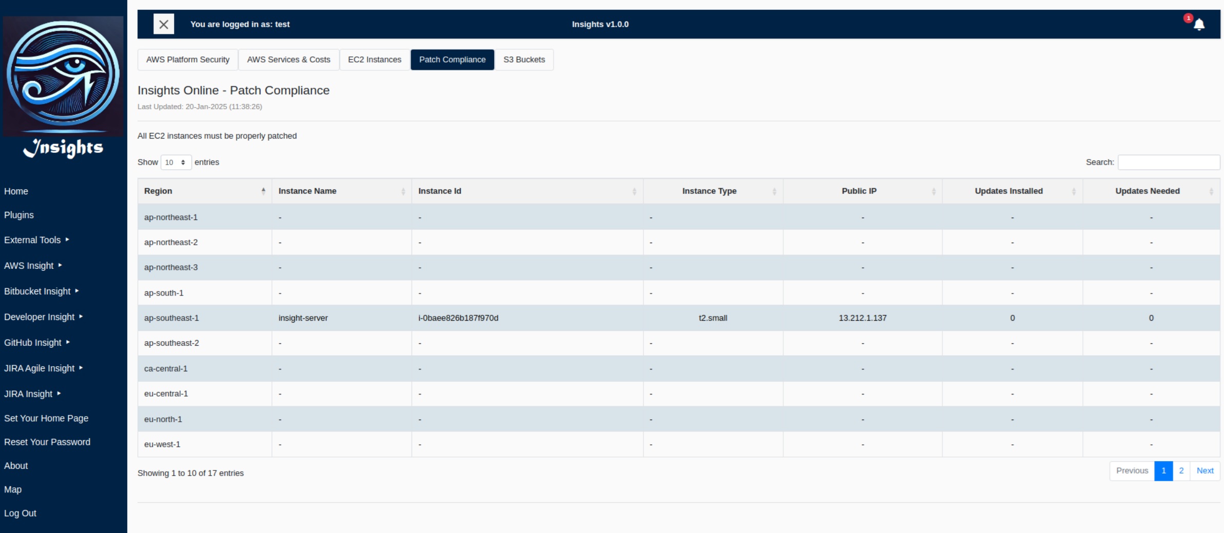 AWS Patch Compliance